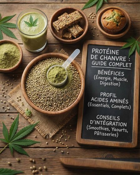 Proteine chanvre : bénéfices, profil d’acides aminés et conseils pour l’intégrer à son alimentation