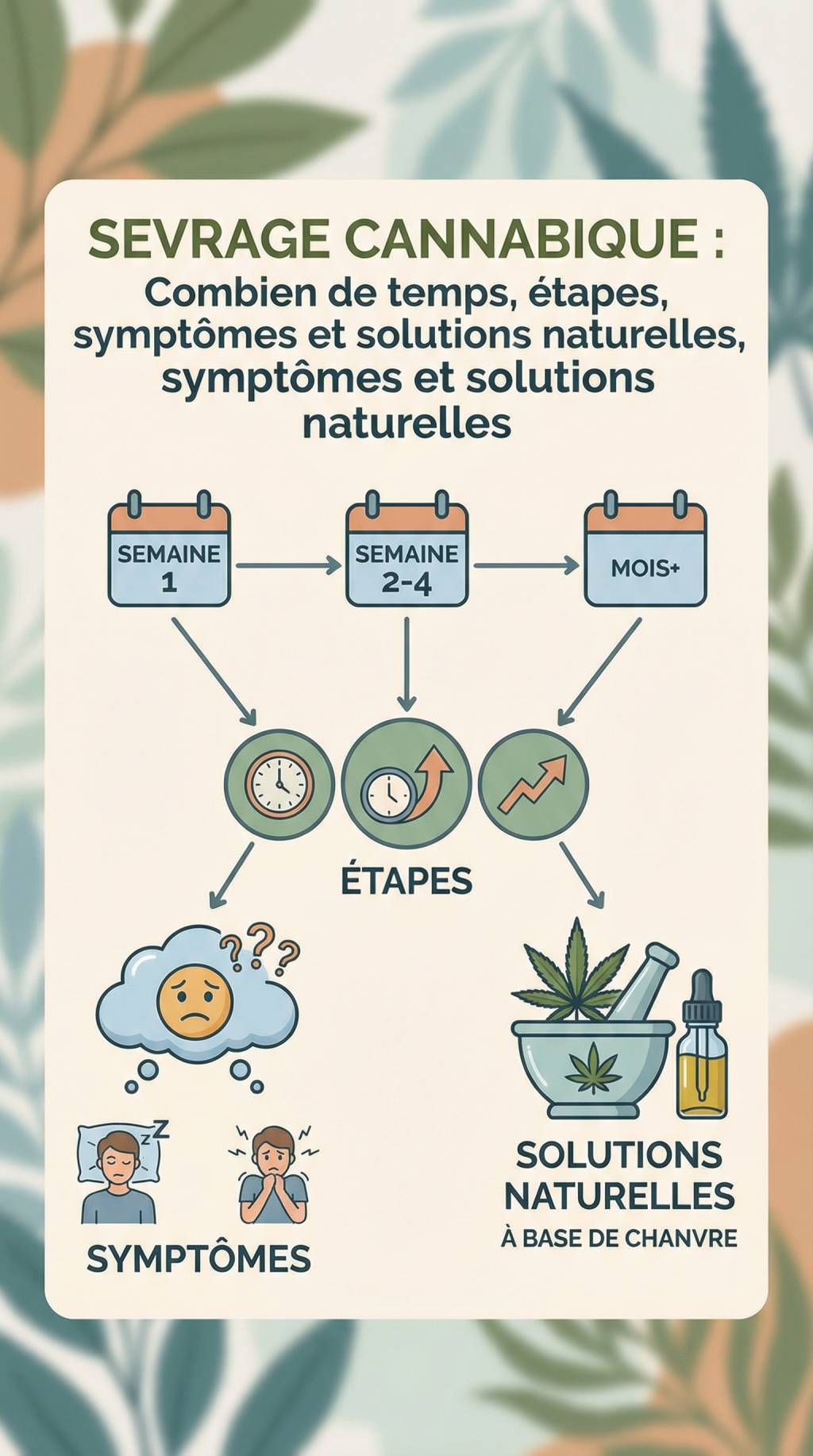 Sevrage cannabique combien de temps : étapes, symptômes et solutions naturelles à base de chanvre