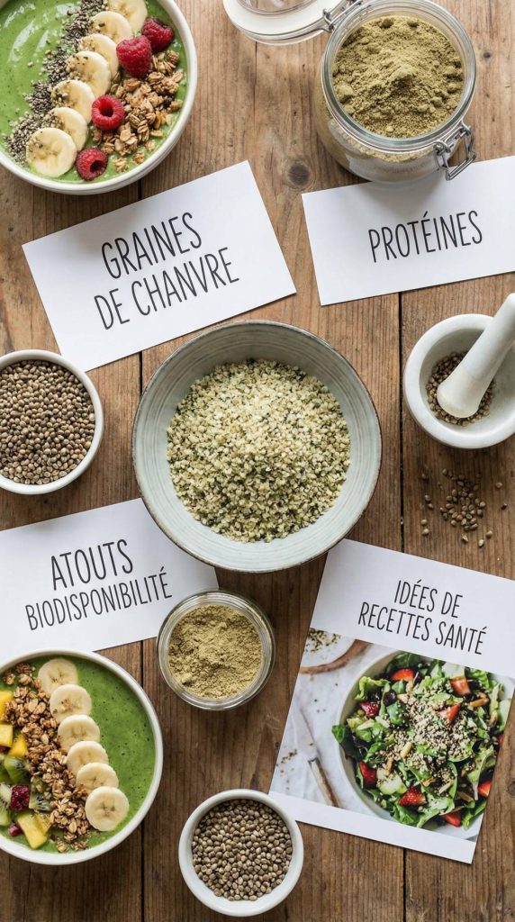 Graines de chanvre protéines : atouts, biodisponibilité et idées de recettes santé