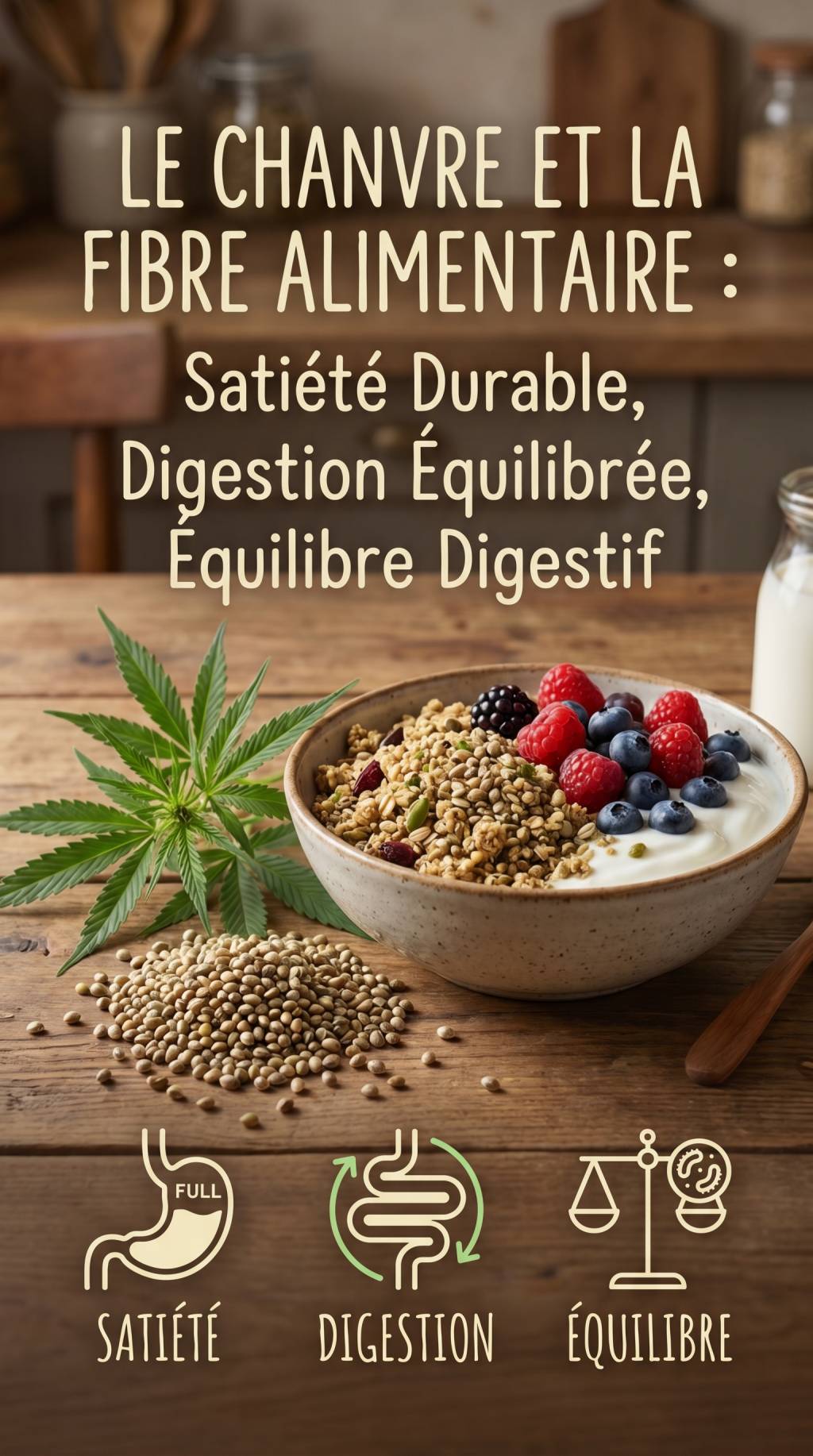 Chanvre et fibres alimentaires : quels effets sur la satiété, le transit et l’équilibre digestif ?